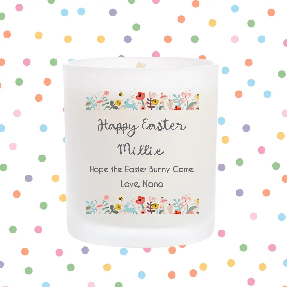 Personalised Candle - Happy Easter