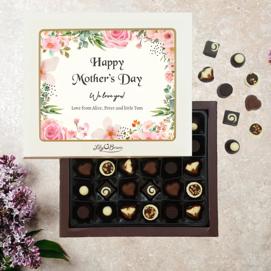 Personalised Box of Lily O'Brien's Chocolates for Mother's Day - Roses