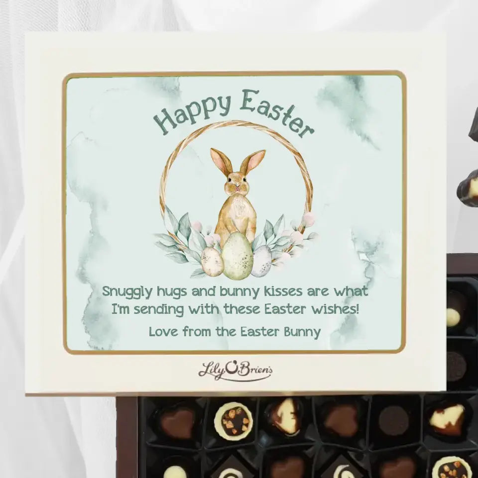 Personalised Box of Lily O'Brien's Chocolates - Easter Bunny