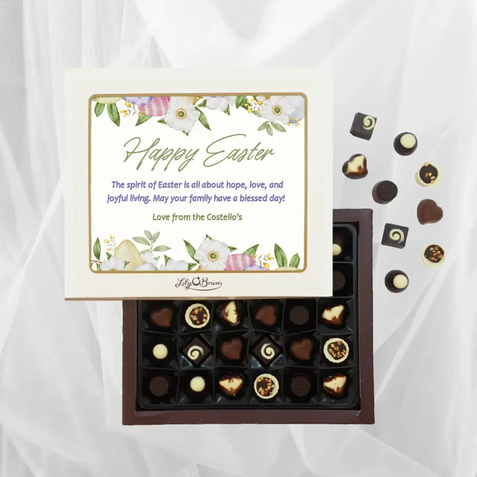 Personalised Box of Lily O'Brien's Chocolates - Easter Eggs