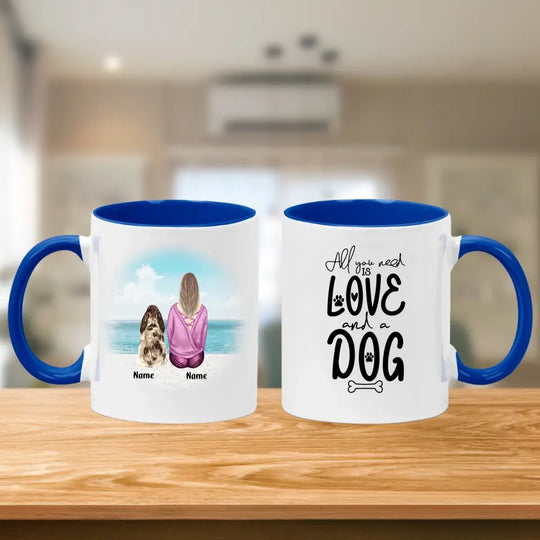 Personalised Mug - Girl and Dog