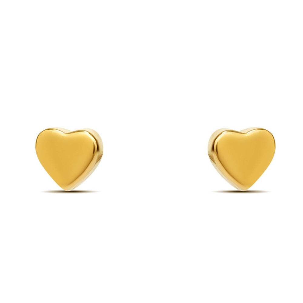 Handcrafted Elegance: Gold Heart Earrings 18 carat inspired by Self Love ❤️