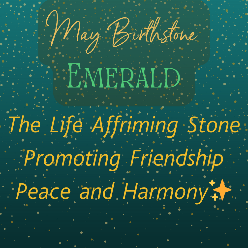 May Birthstone - Emerald Necklace symbolises Truth and Love