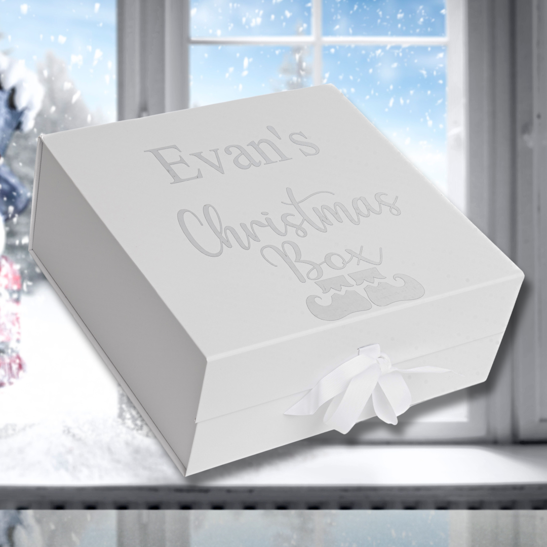 Personalised Christmas Box Elf 12" x 12" Personalised Keepsake Box Ireland Personalised