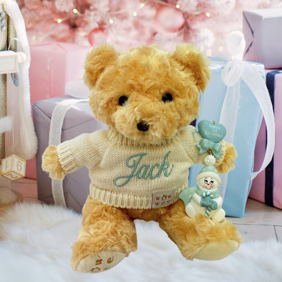 Baby s first 2025 teddy bear personalised