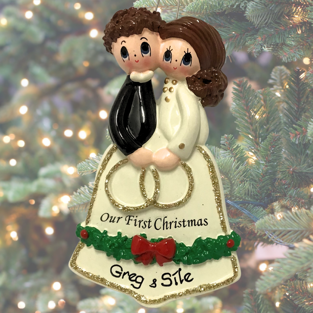 Personalised Christmas Ornaments Personalised Wedding Couple