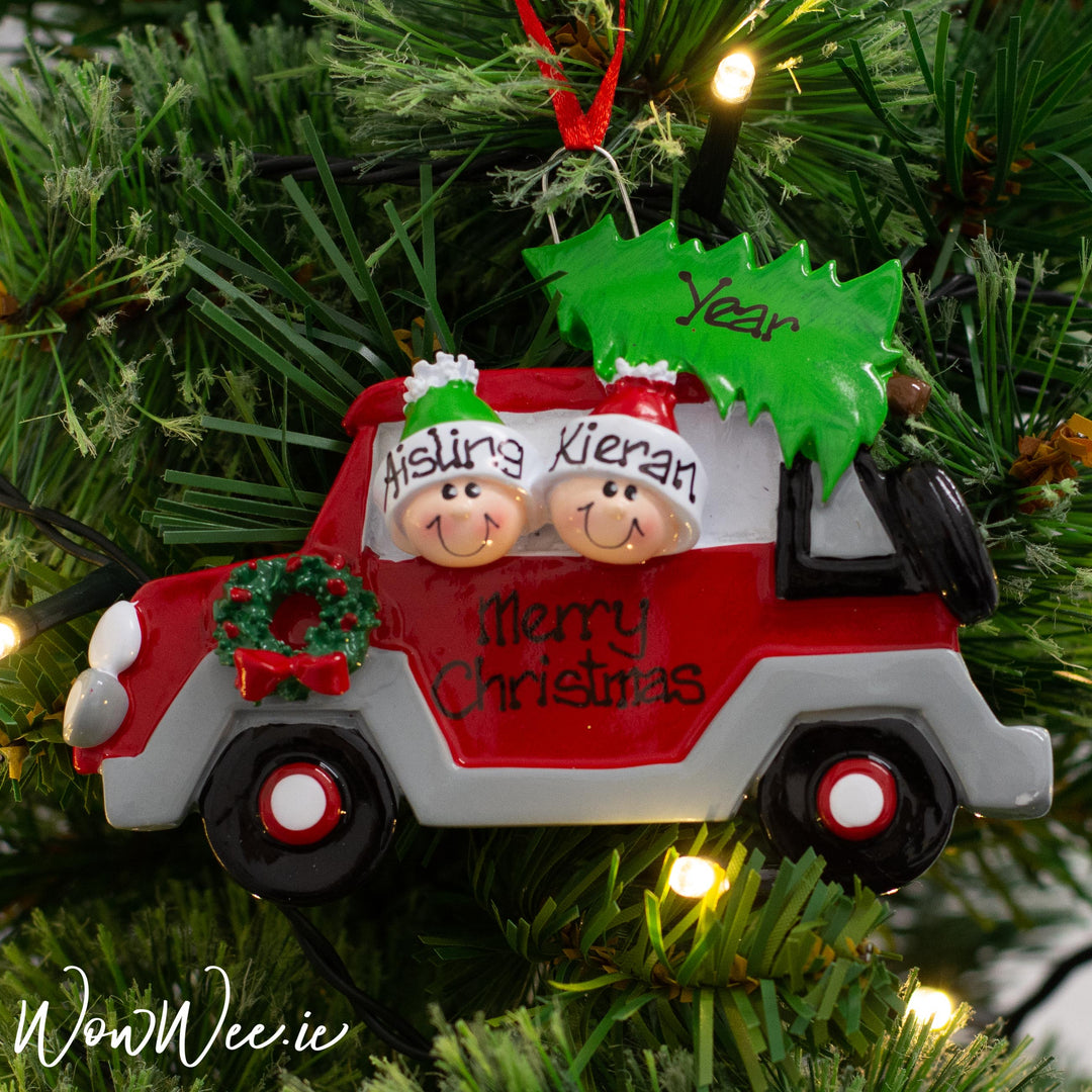 Personalised Christmas Ornaments | Personalised Christmas Ornaments for Couples | Personalised Christmas Decorations | Personalised Christmas Ornaments Ireland | WowWee.ie