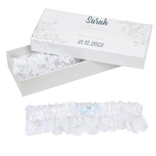 White Lace Garter Set - 2 Pack