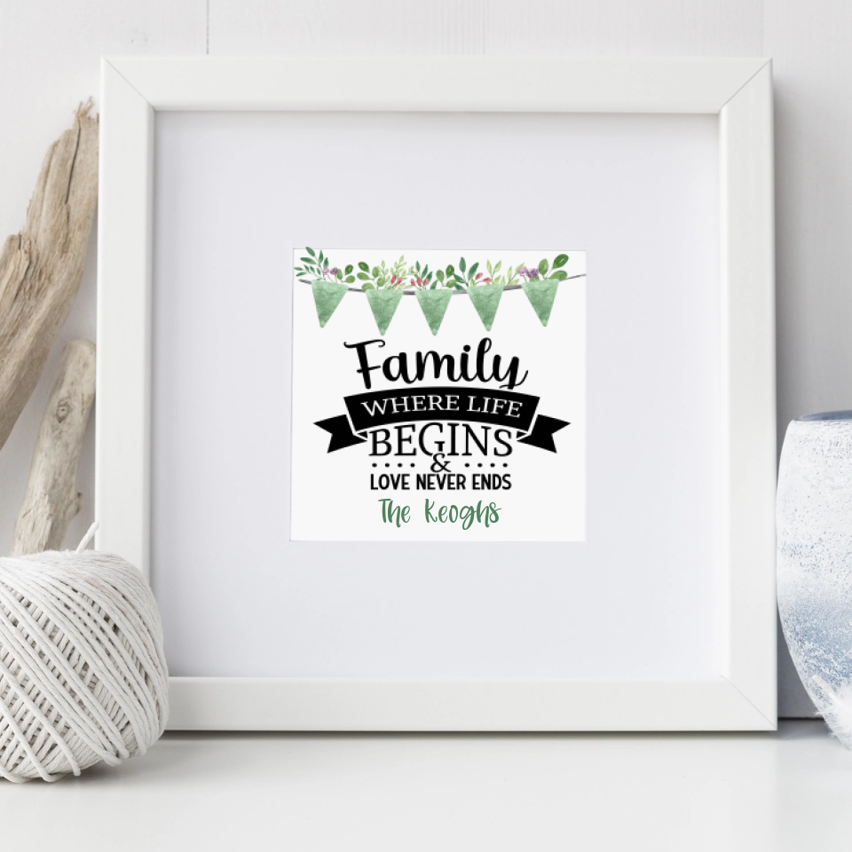 Personalised Frames: Capturing New Beginnings