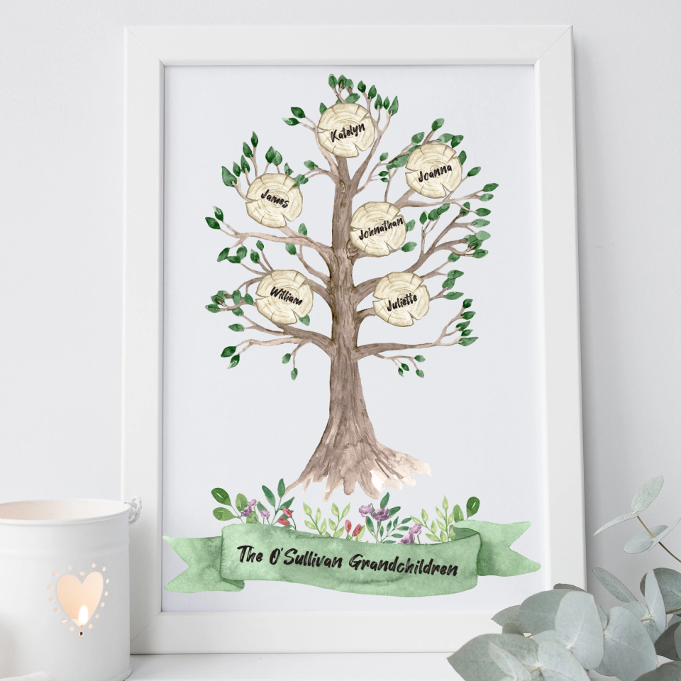 Cherished Connections: The Perfect Personalised Family Tree Frame
