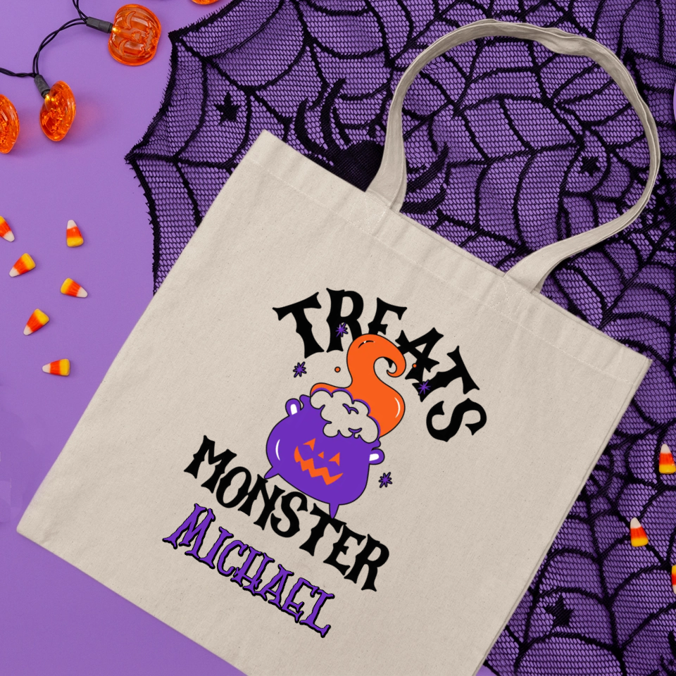 The True Enjoyment of Personalized Halloween Trick-or-Treat Tote Bags.