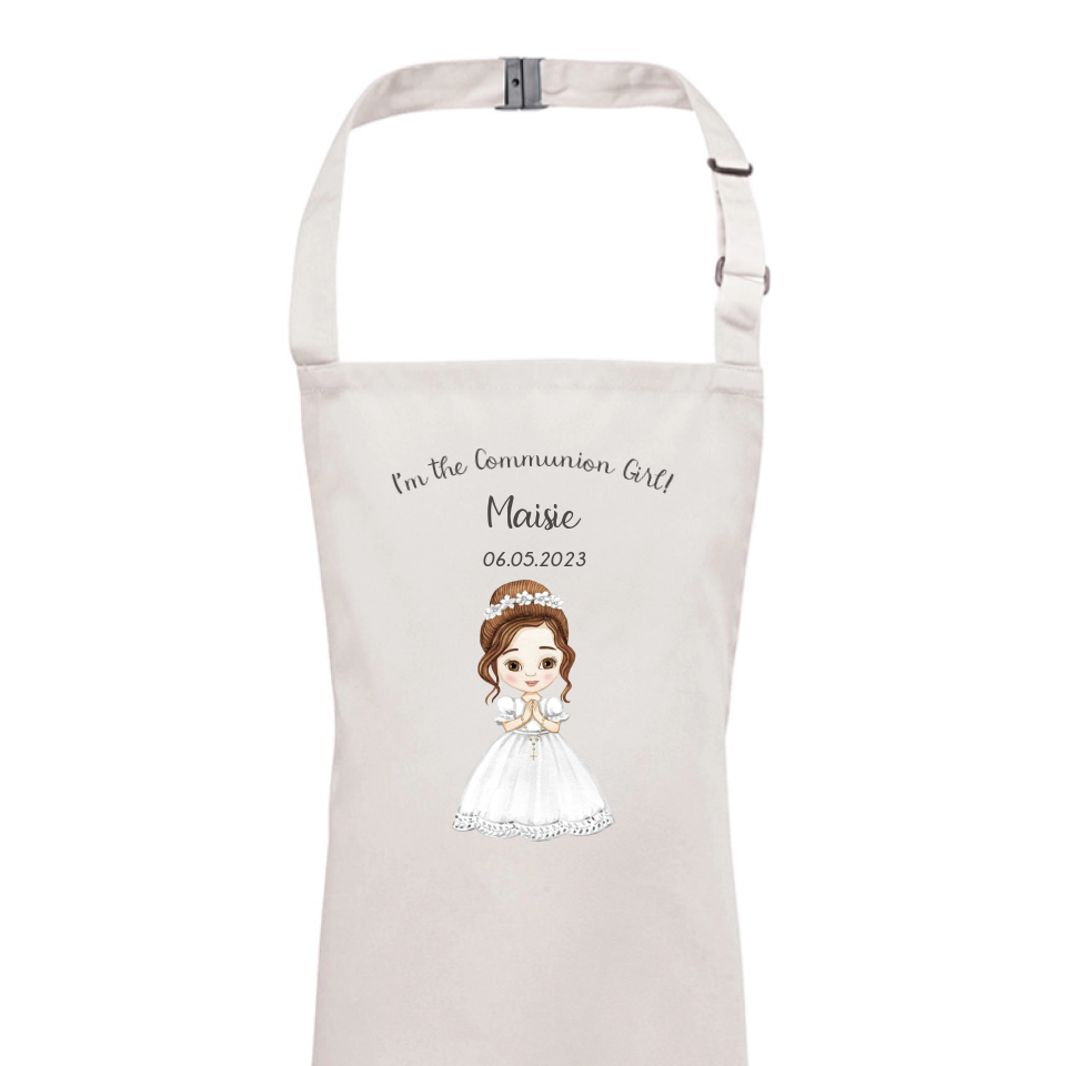 Celebrate Her Special Day with a Personalised Communion Girl Apron