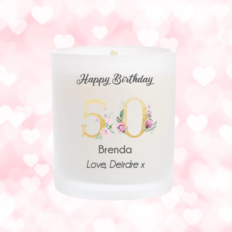 Top Reasons Personalised Scented Candles Are Ideal for Milestone Birthdays