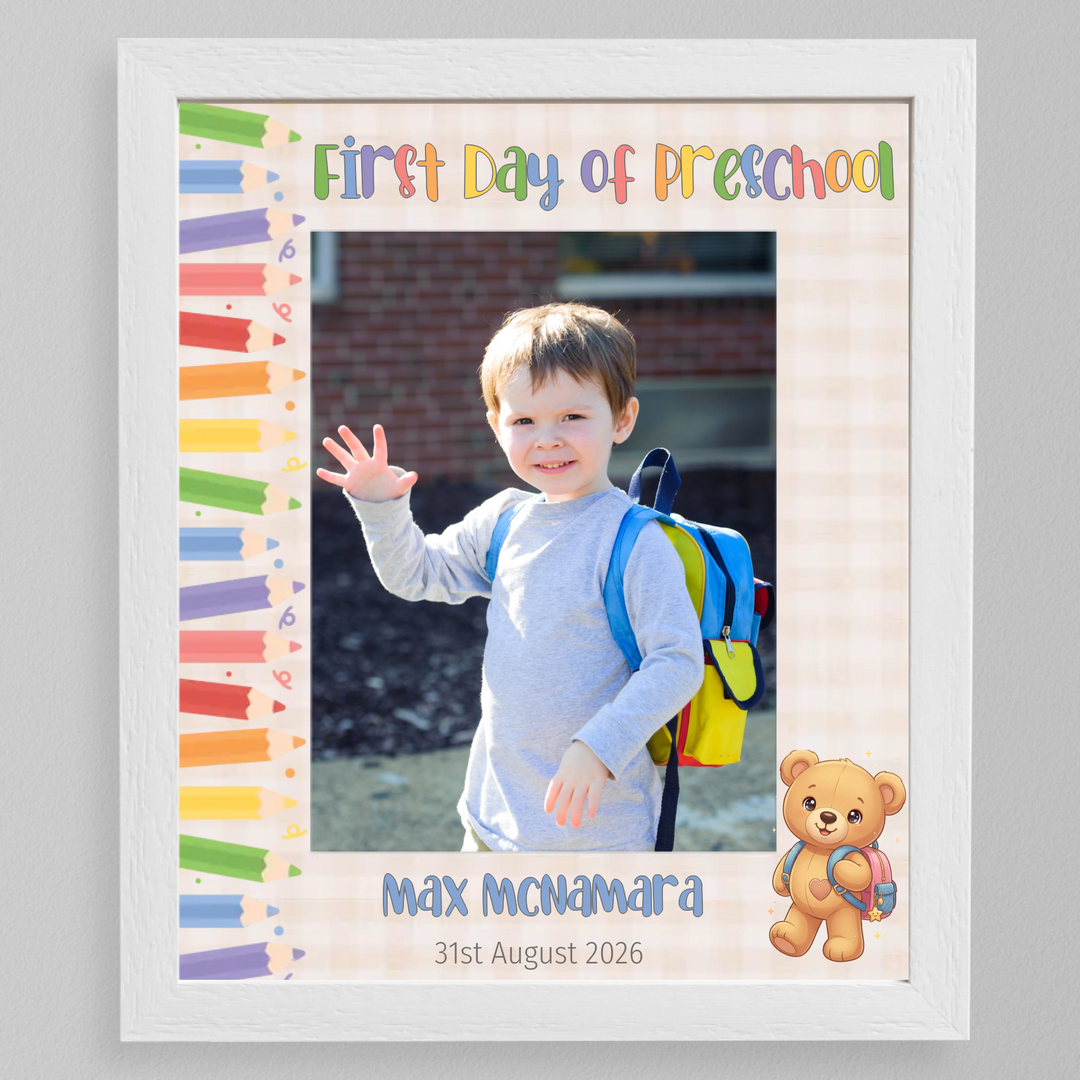 A Brand-New Beginning - First day at school frame