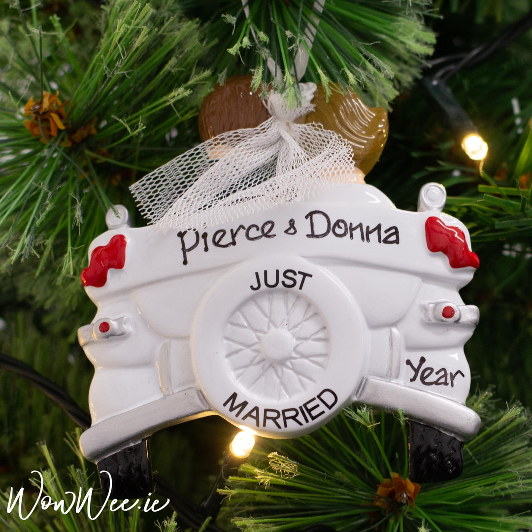 Cherishing Memories: Handwritten Personalised Christmas Ornaments for Newlyweds