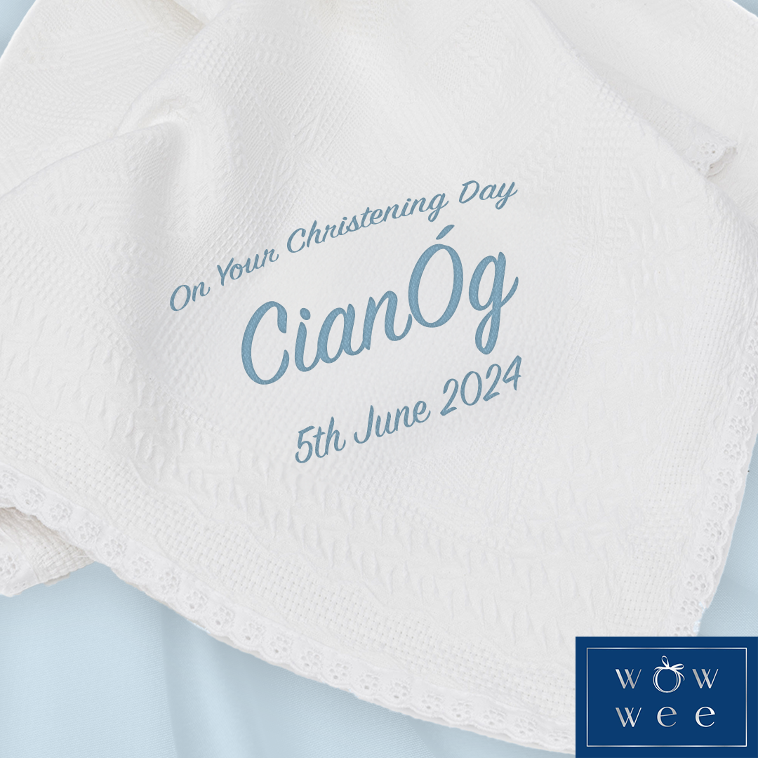 What is the tradition of a Personalised Christening Shawl?