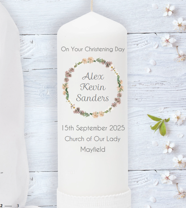 Choosing a Christening Candle: A Meaningful Keepsake