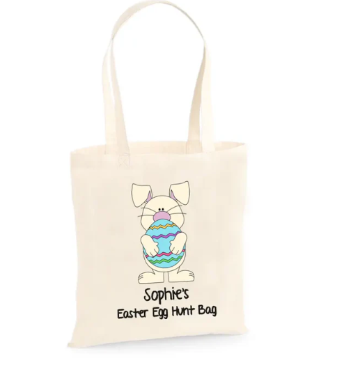 Transform your Kid's Treasure Hunt this Easter with Personalised Tote Bags from WowWee.ie