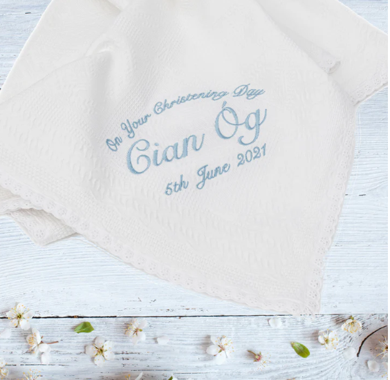Why Our Personalised Christening Shawls have a 100% 5 Star Rating