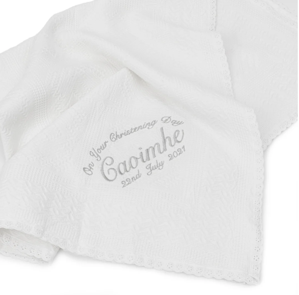 Why a Personalised Christening Shawl from WowWee.ie Makes the Perfect Gift