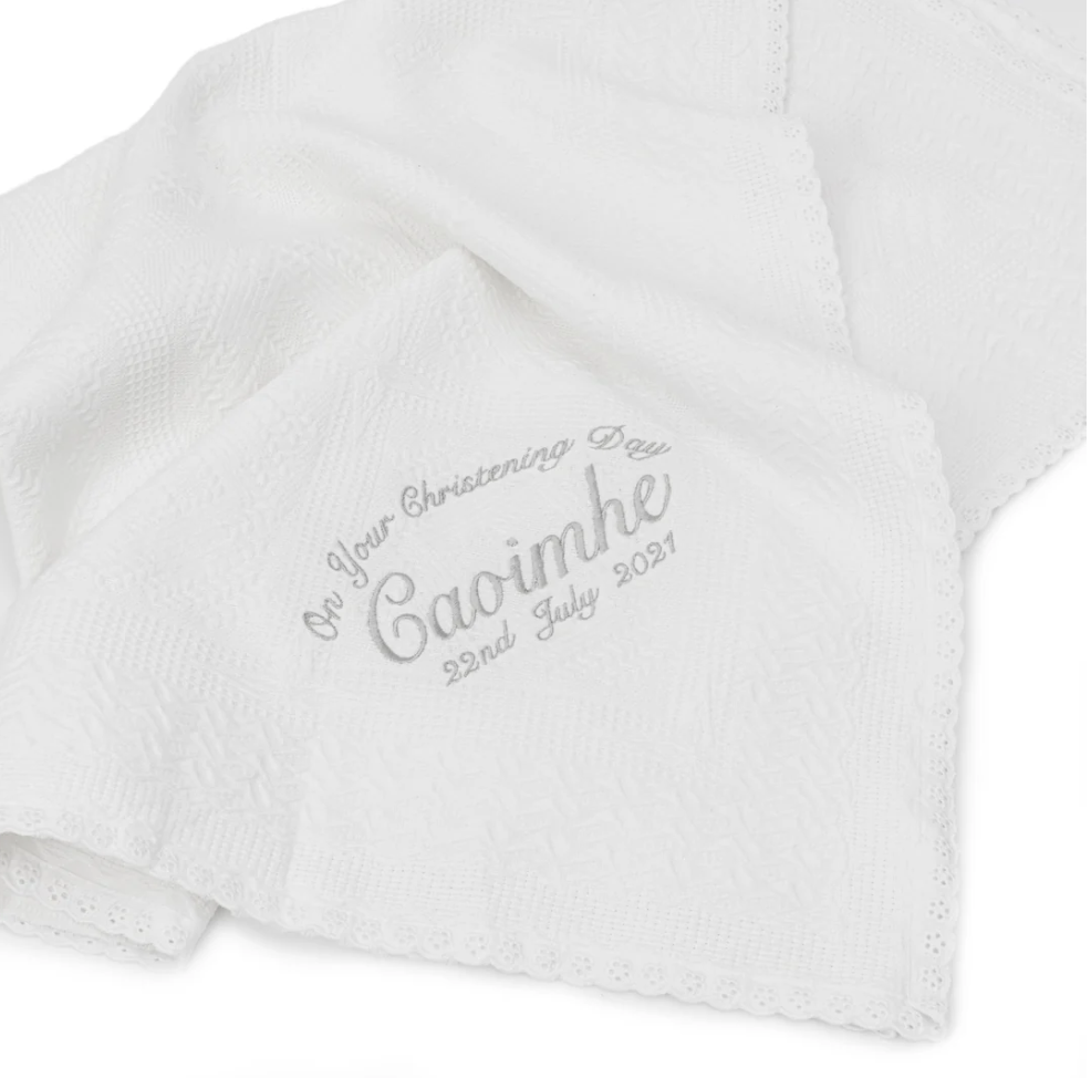 How to Display and Preserve Personalised Christening Shawls from WowWee.ie