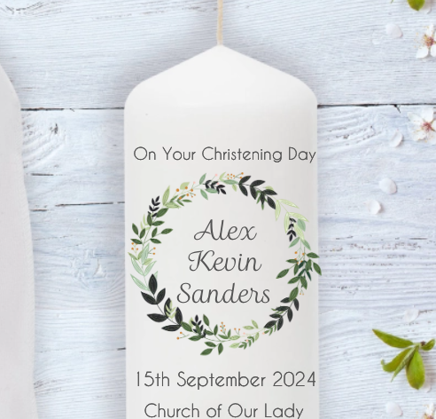 The Importance of Personalised Christening Candles in the Baptism Ceremony