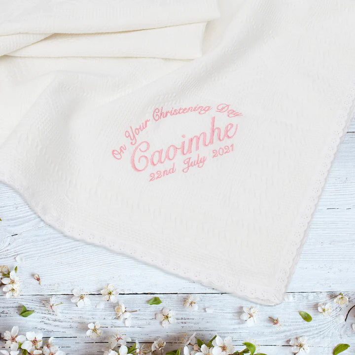 Where can I buy a personalised Christening shawl?