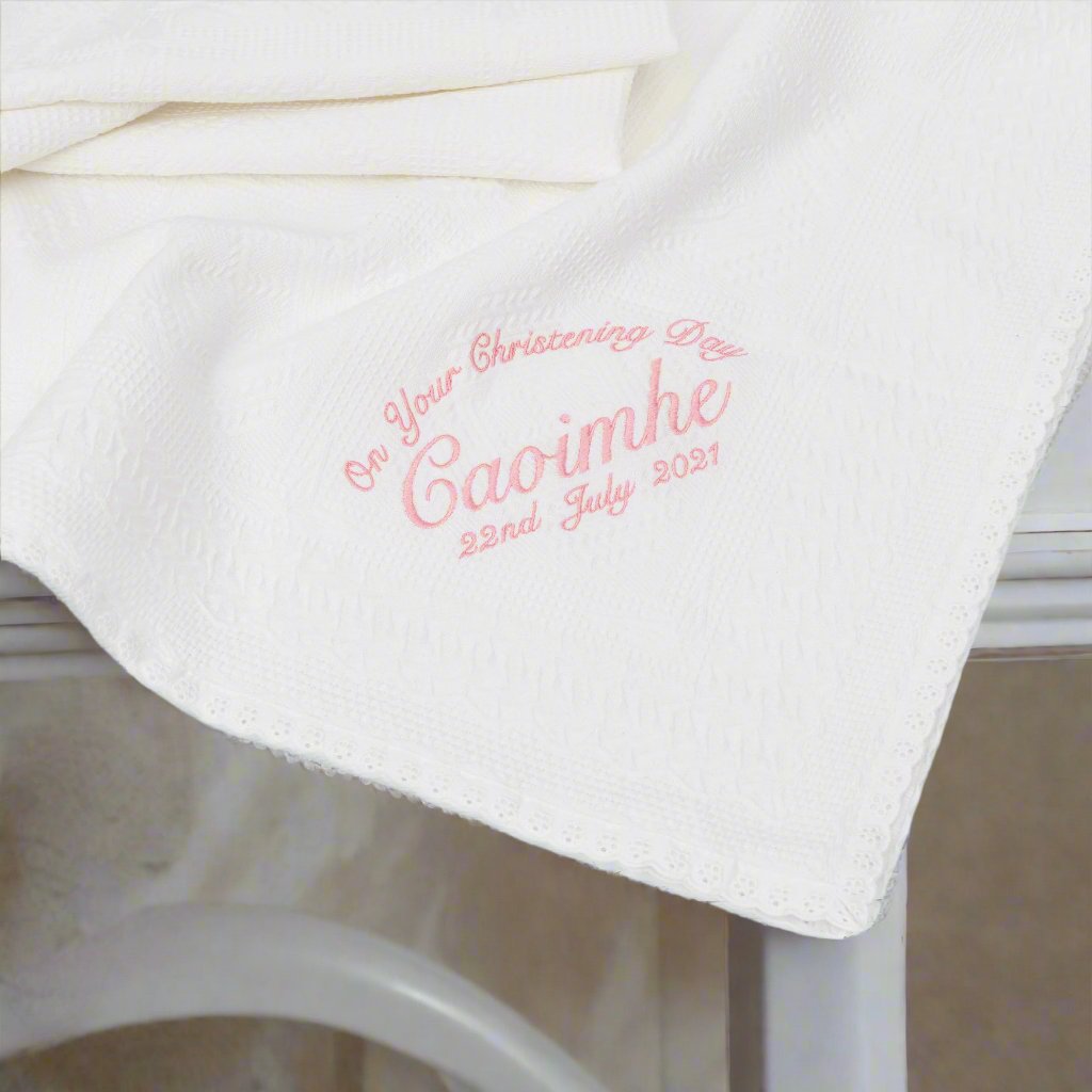 Personalised Christening Shawls