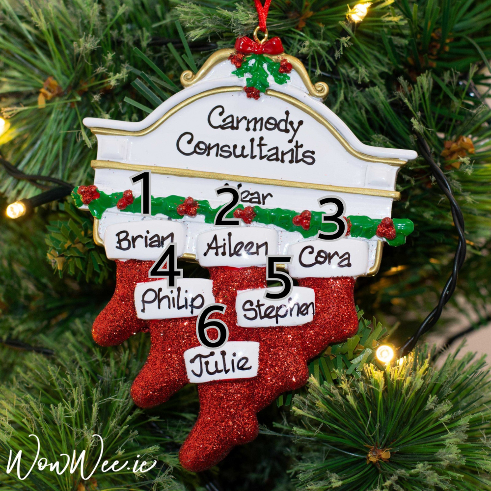 Personalised Christmas Ornaments - Mantle 6