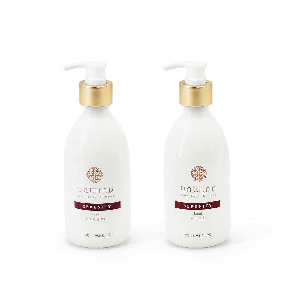 Personalised Unwind SERENITY Handwash & Hand Cream Set - TIPPERARY CRYSTAL