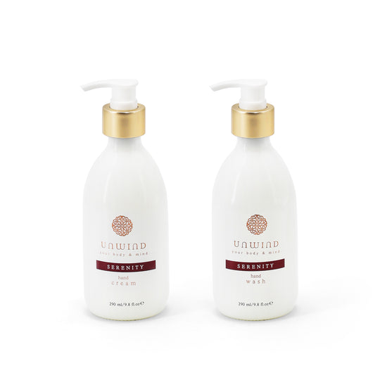 Personalised Unwind SERENITY Handwash & Hand Cream Set - TIPPERARY CRYSTAL