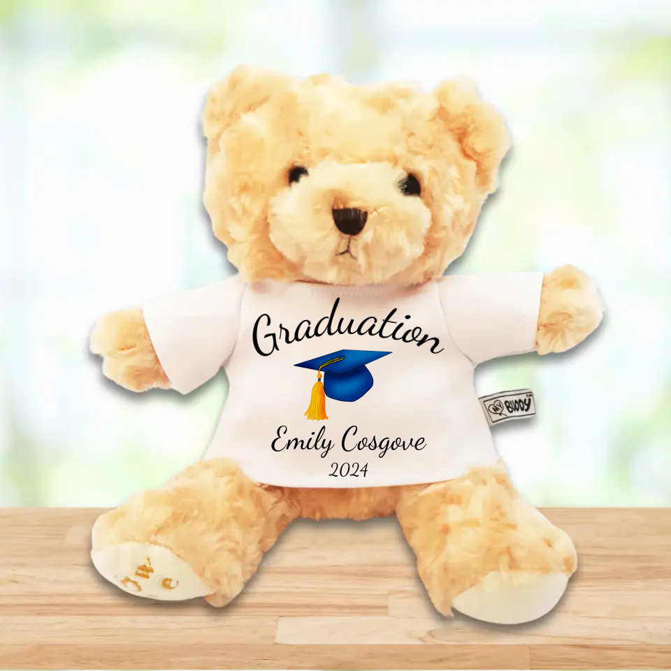 Personalised Graduation Teddy - Choose Your Cap Colour | Personalised ...