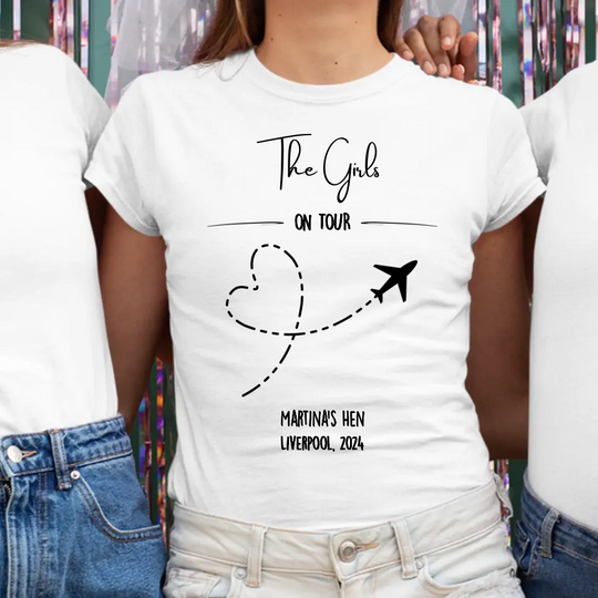 Personalised Hen Night T-Shirts - Girls on Tour