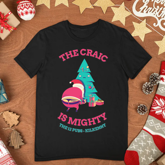 Personalised Christmas T-Shirts for Adults - 12 Pubs of Christmas - Limited Stock Available!