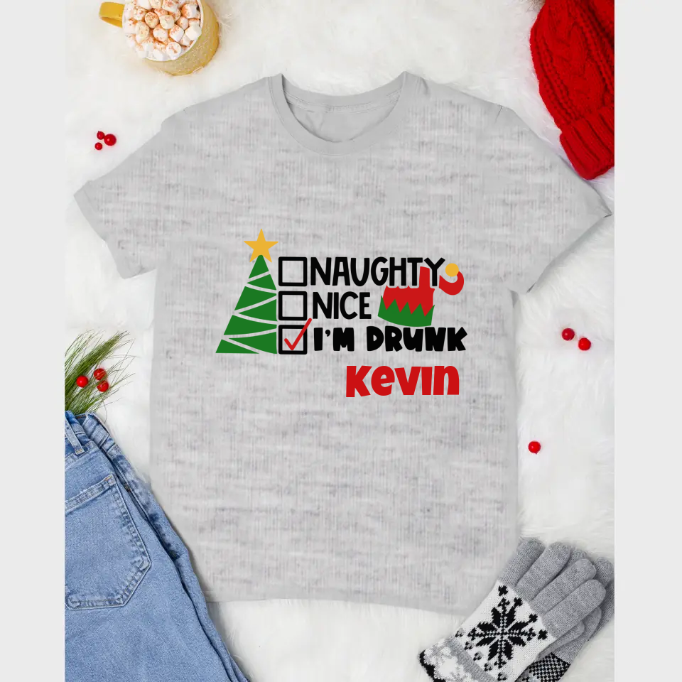 Personalised Christmas T-Shirts for Adults - Fun & Festive - Limited Stock Available!