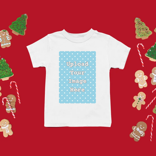 Personalised Christmas T-Shirt for Children - Upload Your Own Image