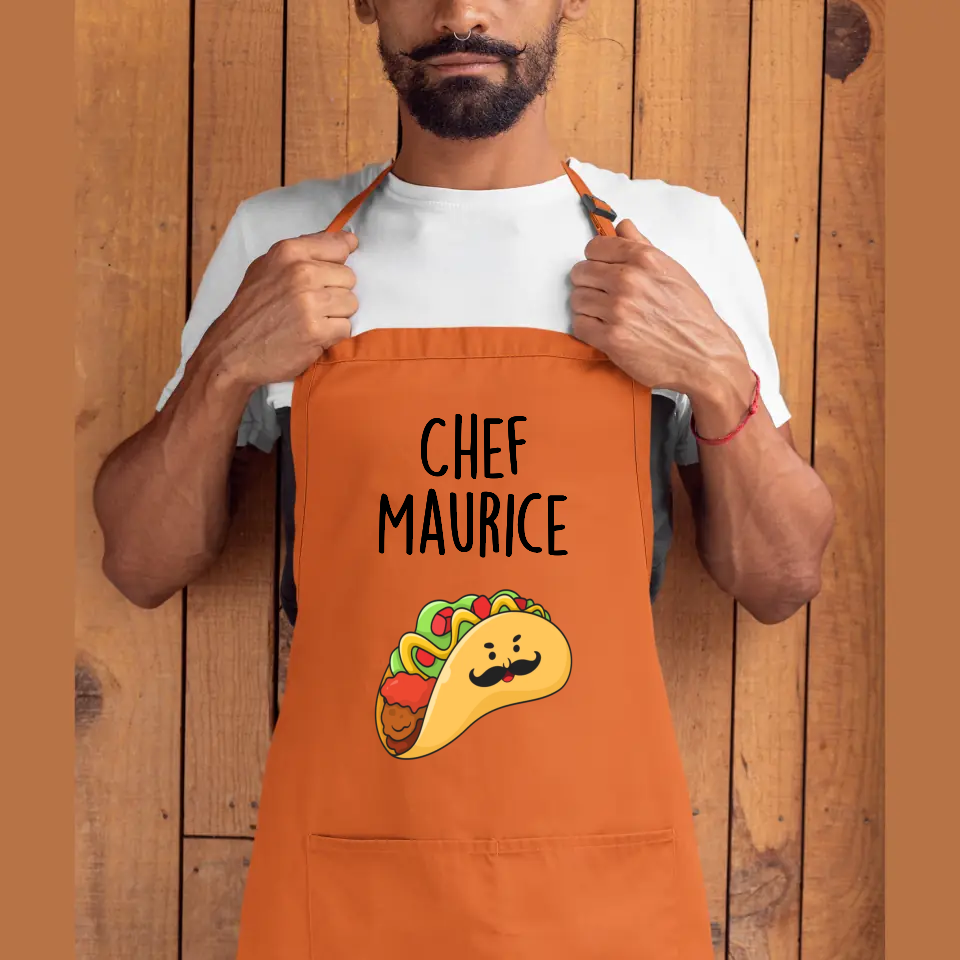 Personalised Apron - Chef - Food