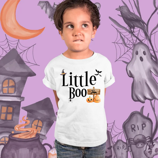 Personalised Halloween T-shirt for Children - Little Boo