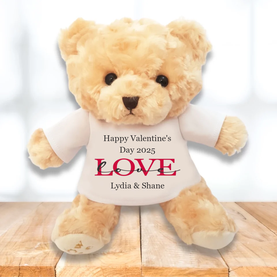 Personalised Teddy Bear for Valentine's Day - 2025