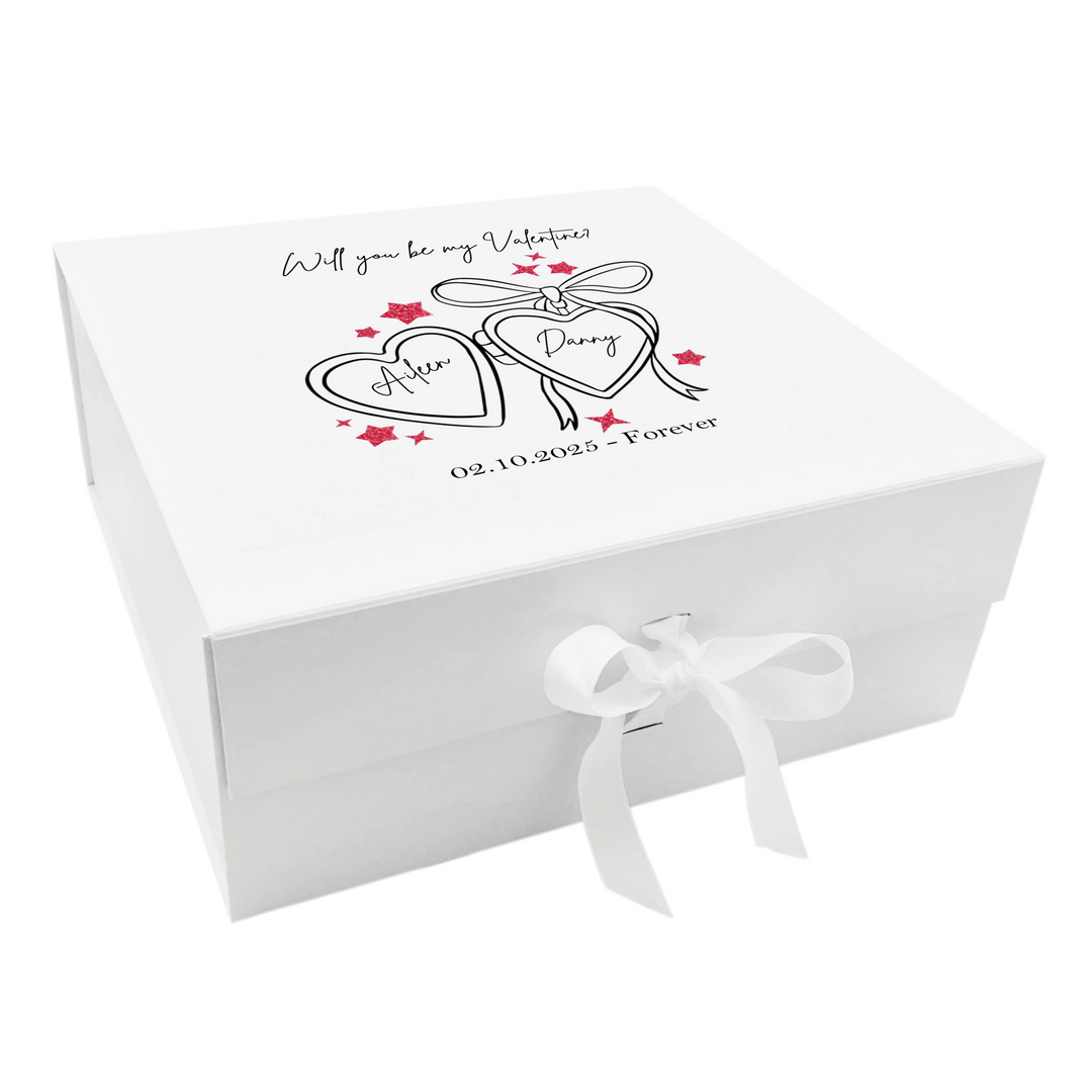 Personalised Valentine's Day Keepsake Box - Will you be my Valentine?