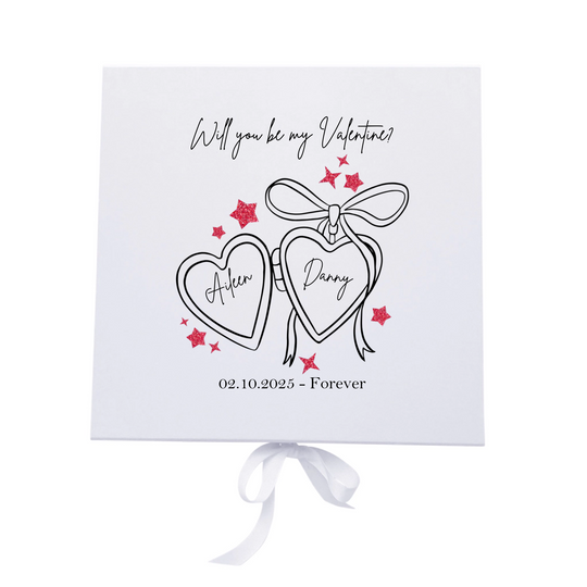 Personalised Valentine's Day Keepsake Box - Will you be my Valentine?