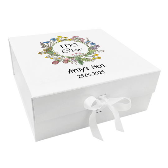 Personalised Hen Night Keepsake Box - I Do Crew