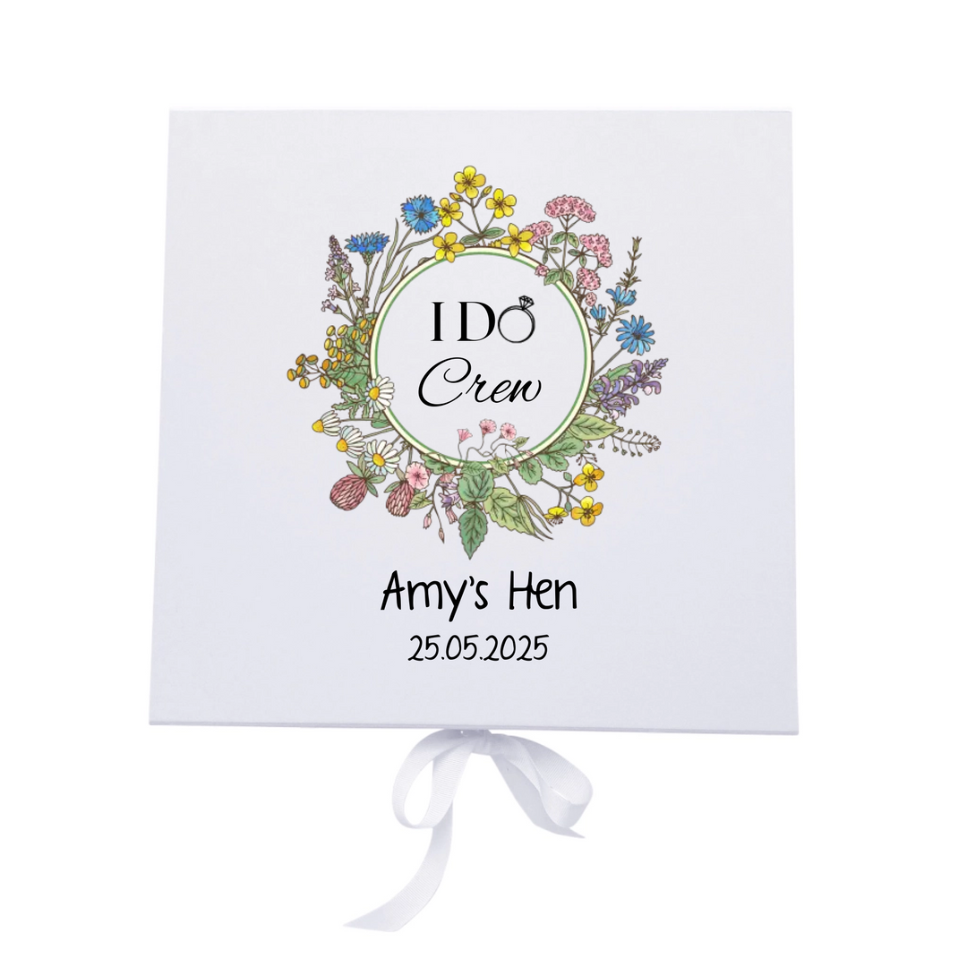 Personalised Hen Night Keepsake Box - I Do Crew