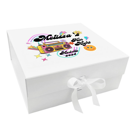 Personalised Hen Night Keepsake Box - Retro Radio