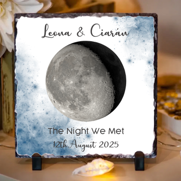 Personalised Slate for Couples - Our Moon