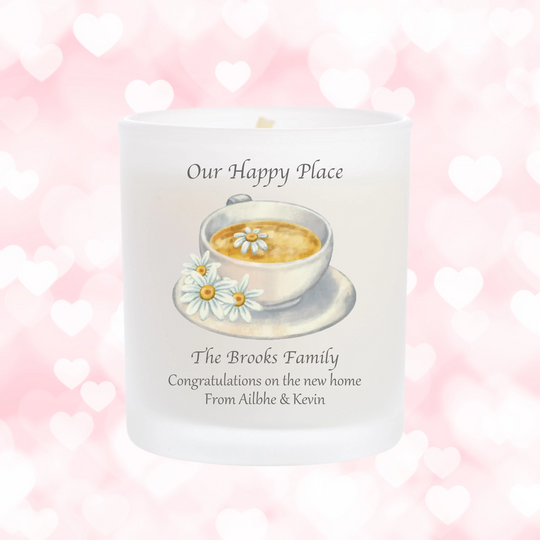 Personalised Scented Candle for New Homes - Teacups