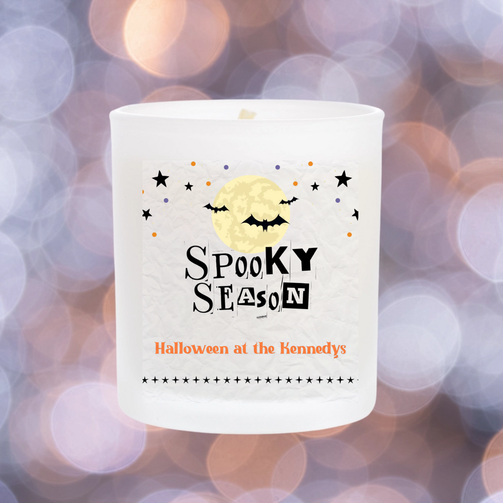 Personalised Halloween Candle - Spooky Season