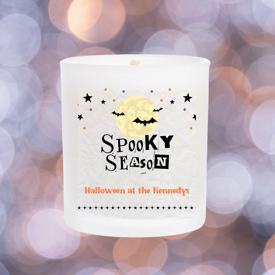 Personalised Halloween Candle - Spooky Season