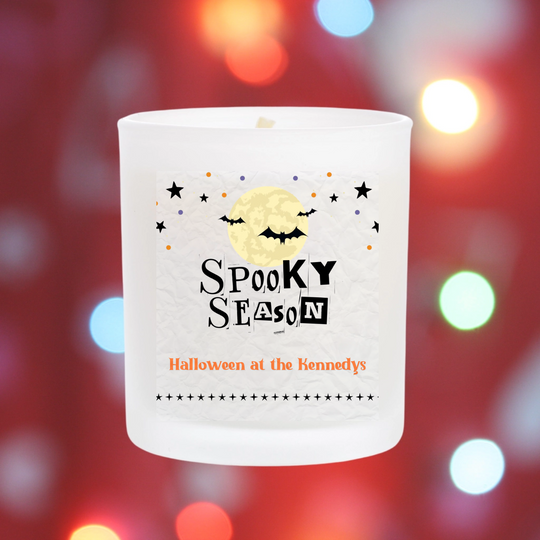 Personalised Halloween Candle - Spooky Season