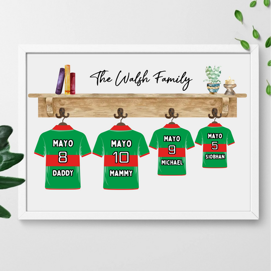 Personalised GAA Fan - Family Frame